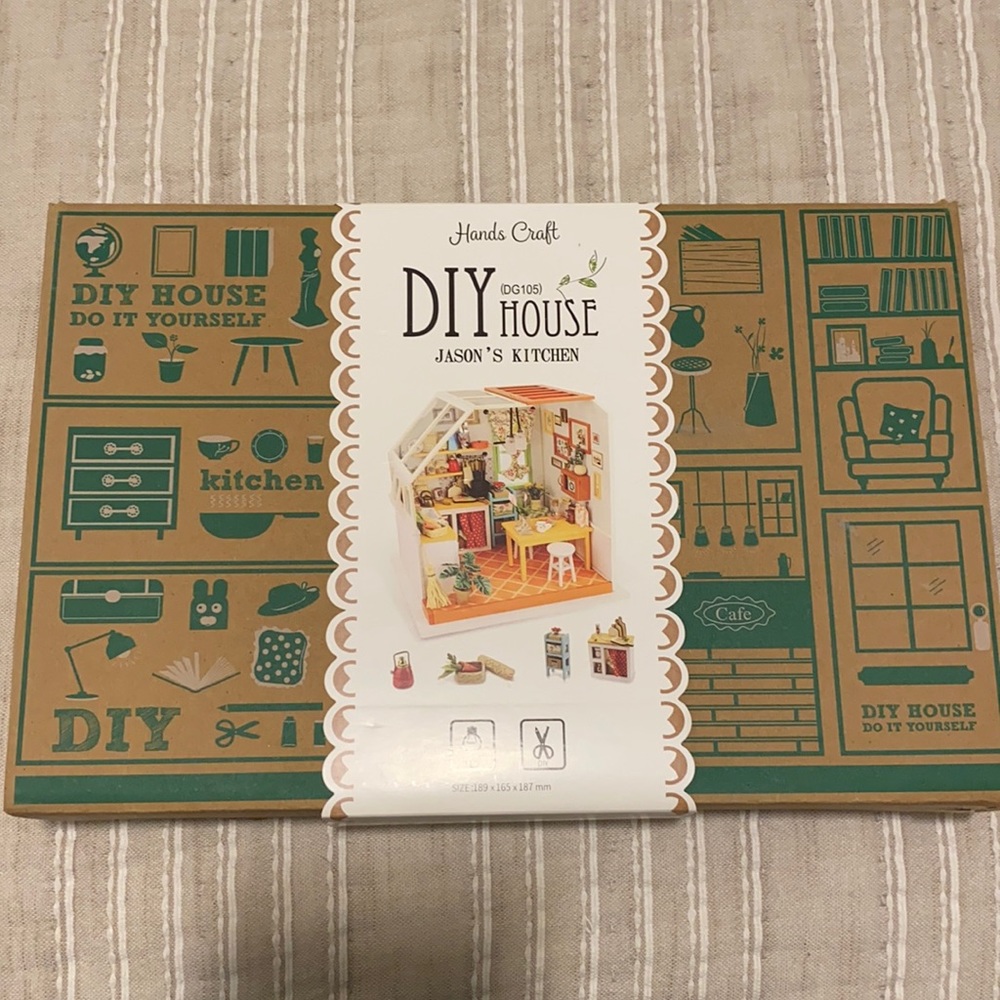DIY Miniature Dollhouse Kit “Jason’s Kitchen”